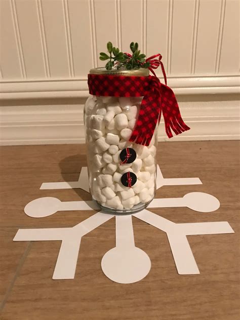 Snowman Mason Jar Easy Crafts For Kids Christmas Crafts Snowman