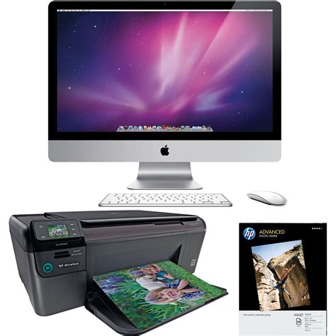 Apple 27 Imac Desktop Computer With Printer Kit Bandh Photo