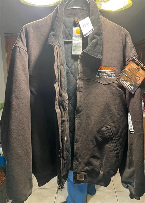 Bnsf Jacket Very Warm And Dark Brown Color And Good Branch Preowner