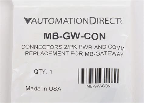Mb Gw Con Connector Pack 2pk Pn Mb Gw Con Automationdirect