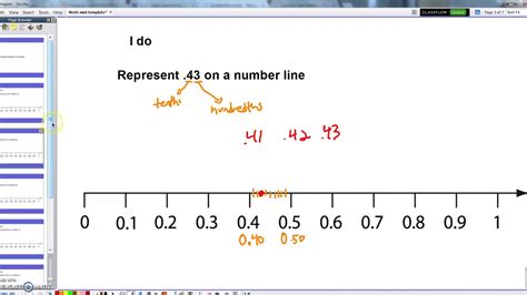 4NF Lesson #42 - representing 100th decimals on a number line - YouTube