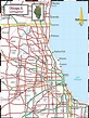 Map of Chicago street: streets, roads and highways of Chicago