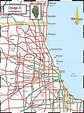 Map of Chicago street: streets, roads and highways of Chicago