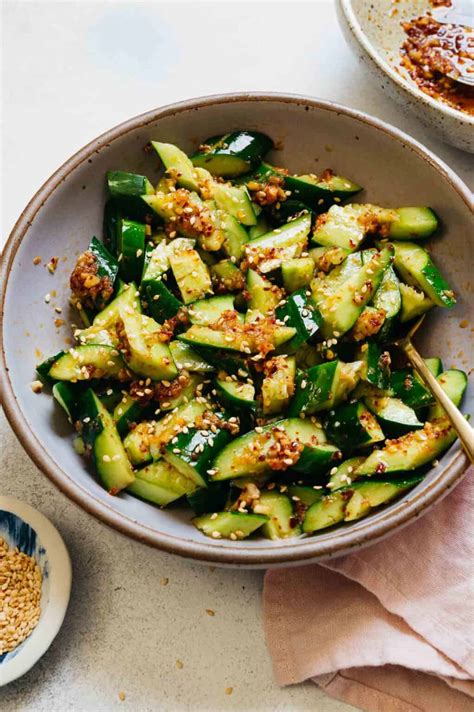 Chinese Smashed Cucumber Salad 拍黃瓜 Healthy Nibbles By Lisa Lin By