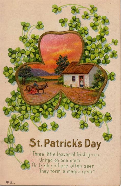 Vintage St Patricks Day Postcard St Patricks Day Cards St Patricks