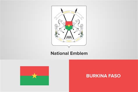 Burkina Faso National Emblem And Flag Graphic By Shahsoft · Creative Fabrica