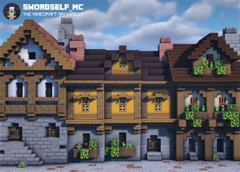 Three Storey Medieval House Minecraftbuilds Minecraft Architecture