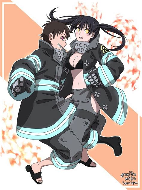 Fan Art Fire Force Tamaki X Shinra Anime Wallpaper Hd