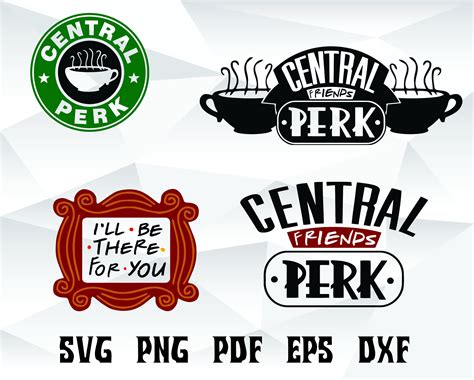 Central Perk Friends Tv Show Svg Png Pdf Eps Dxf Formats Etsy Uk
