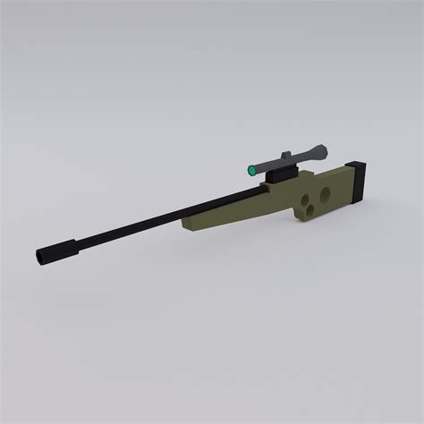 3d Model Alejandro Sniper Rifle Gun Vr Ar Low Poly Cgtrader