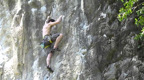 Rock Climbing 6a In Railay Beach Thailand Youtube