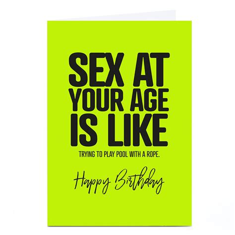 Buy Personalised Punk Birthday Card Sex At Your Age For Gbp 179