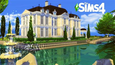 French Chateau The Sims 4 Speed Build Cc Links Youtube