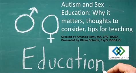 Montana Autism Education Project Archived Webinar Sexuality And Asd