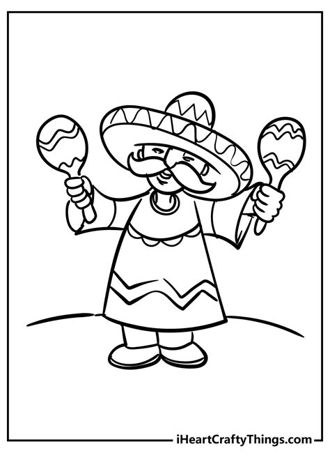 20 Mexican Coloring Pages Milesdelvin