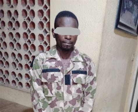 police arrest fake soldier in lagos