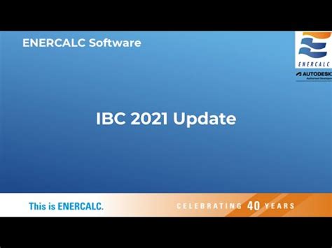 ENERCALC IBC 2021 Available Now YouTube
