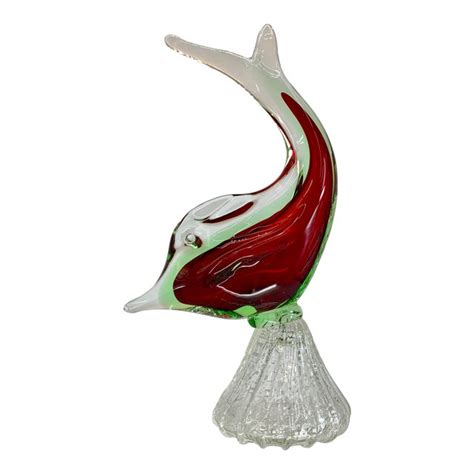 Murano Glass Dolphin Figurine Chairish