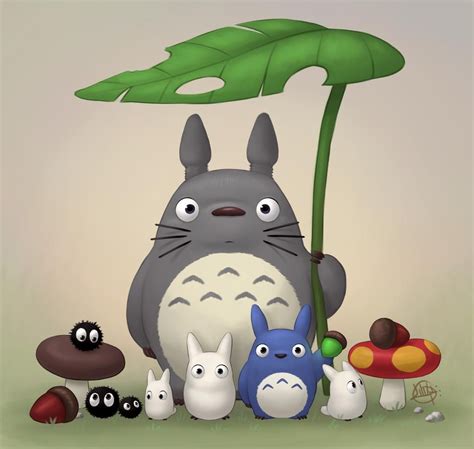 Totoro And Friends By Luigil On Deviantart Totoro Characters Totoro