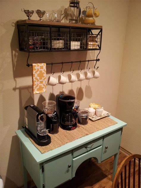 A coffee table is a low table designed to be placed in a sitting area for convenient support of beverages, remote controls, magazines, books (especially large, illustrated coffee table books), decorative objects, and other small items. Sea Legs: DIY Coffee Bar!