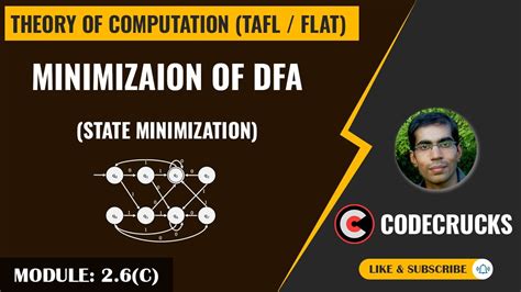 031 Example Of Minimization Of Dfa State Minimization Toc By
