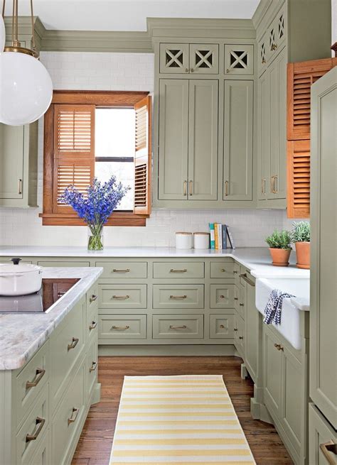 31 Popular Green Kitchen Cabinet Colors Ideas 3 Kitchen Cabinets