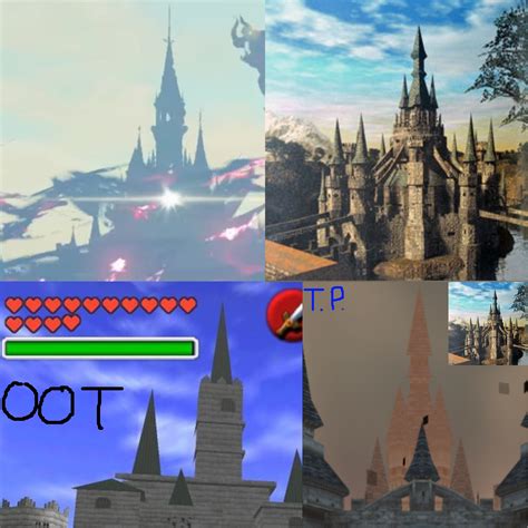 Breath Of The Wild Hyrule Castle Vs Twilight Princess And Ocarina Of