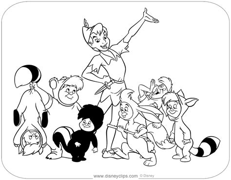 Peter Pan Drawings Lost Boys