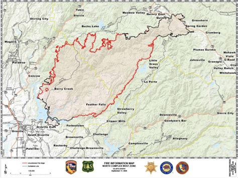 North Complex Fire Reaches 40 Containment Now Ranks In Californias