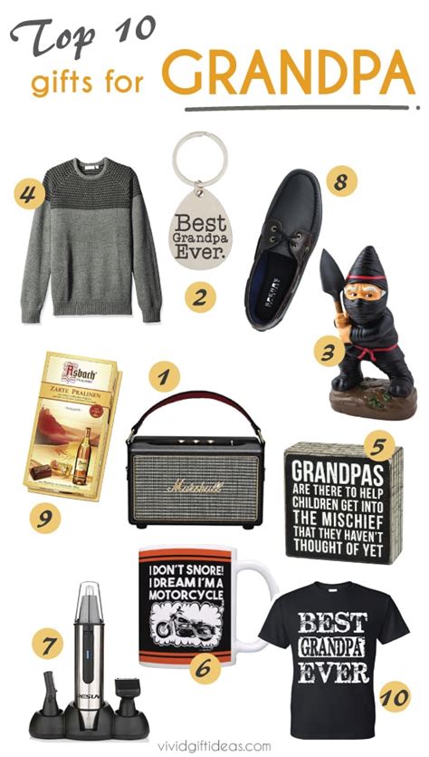 Maybe you would like to learn more about one of these? Top 10 Father's Day Gifts for Grandfather Who Has Everything