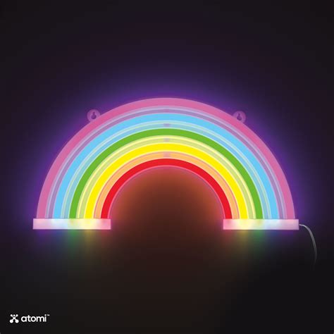 Rainbow Neon Light Atomi