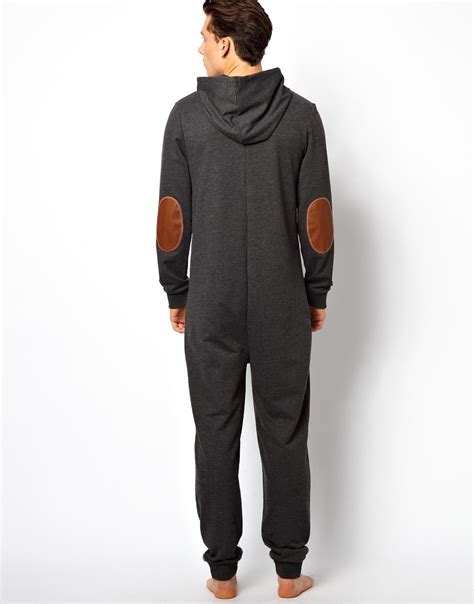Lyst Asos Onesie With Shooting Patches In Black For Men