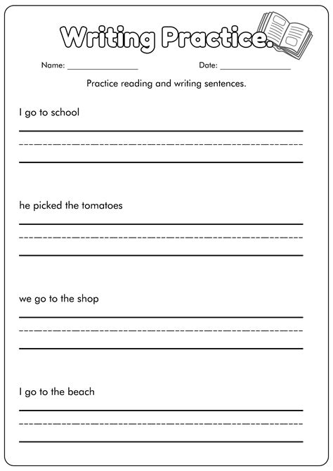 Simple Sentence Worksheet Th Grade