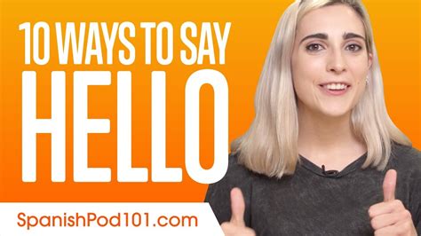 10 Ways To Say Hello Youtube