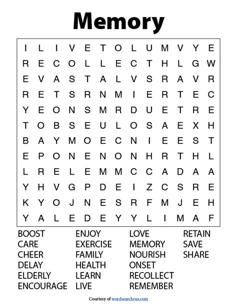 Free Easy Printable Word Search Puzzles For Adults