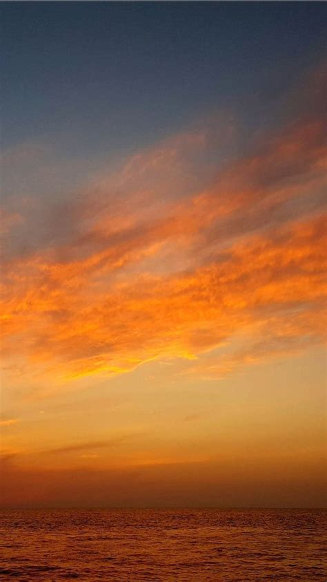 Sunset Orange Sky Calm Wallpaper Sky Aesthetic Orange Sky Orange