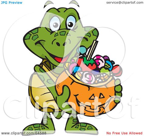 Royalty Free Rf Clipart Illustration Of A Trick Or Treating Sea