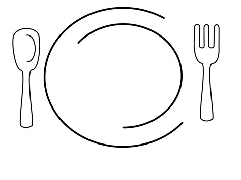 White Plate Clip Art At Vector Clip Art Online Royalty