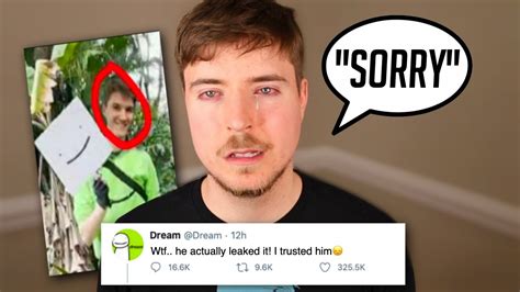 Mrbeast Accidentally Leaked Dreams Face Reveal On Twitter Hes Mad