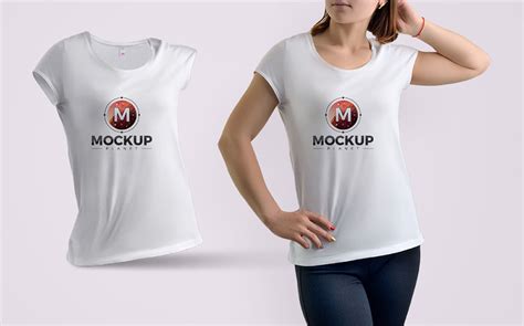 It has a lot of elements which can be changed to fit your need, piping color, garment color, texture and the tag. Girl Wearing T-Shirt Free Mockup | Free Mockups, Best Free ...