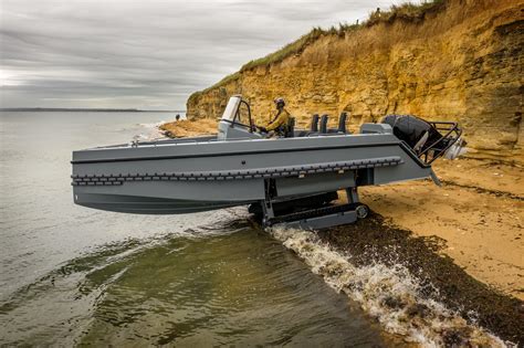 This Fast French Military Boat Can Crawl From Water To Land Without Wheels