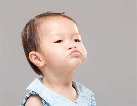 Baby Girl Making Funny Face Stock Photo Image Of Happiness Little