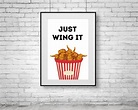 Just Wing It Funny Print Dorm Decor Gift for College - Etsy Italia