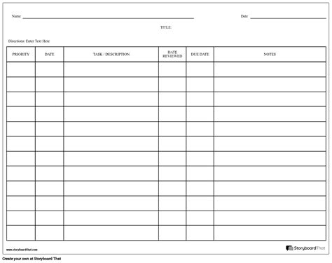 Blank Checklist Template | Create Checklist Templates