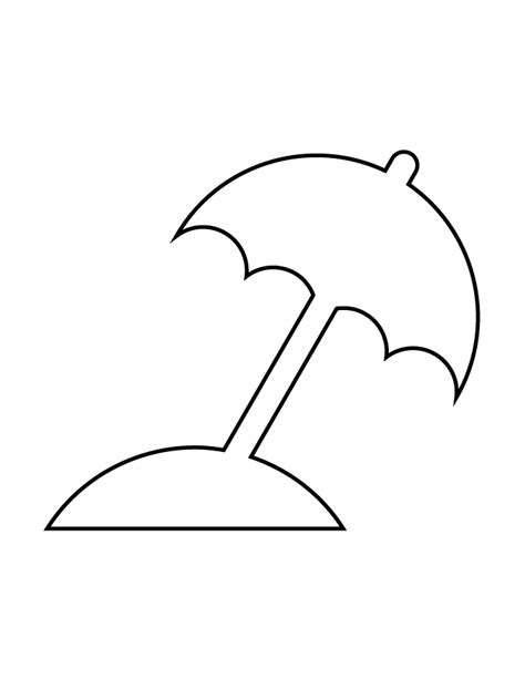 Draw a figure on the right. Coloring Pages Of A Beach Umbrella - Coloring Home