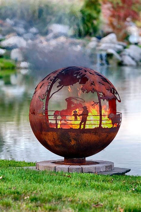 Maybe you would like to learn more about one of these? Round Up Ranch Fire Pit Sphere with Flat Steel Base or ...