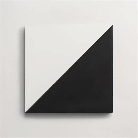 Cement Slant Black White Square 8x8x58 In 2020 Triangle Tile