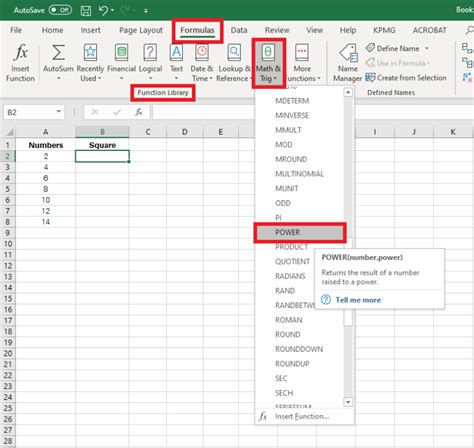How To Square A Number In Excel