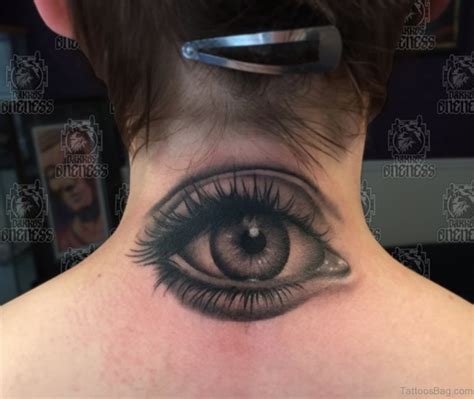 76 Excellent Eye Tattoos On Neck