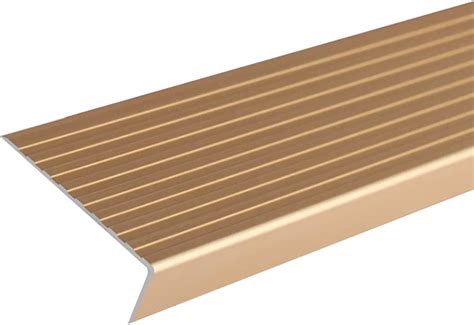 Jomsk Threshold Strip 2 Pcs 1m Length L Shape Aluminum Stair Anti Slip Nosing 75x25mm Angle Step